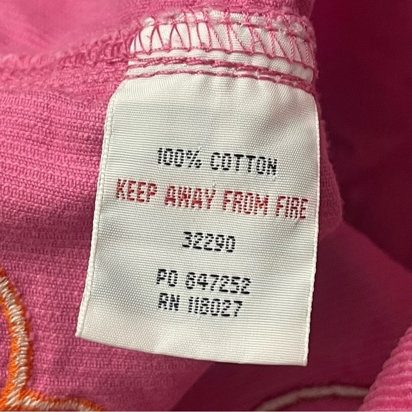 Girls Mini Boden pink corduroy skirt with flowers. Size 9-10. - Picture 5 of 6